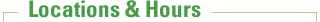 The Homefield Living Locations & Hours