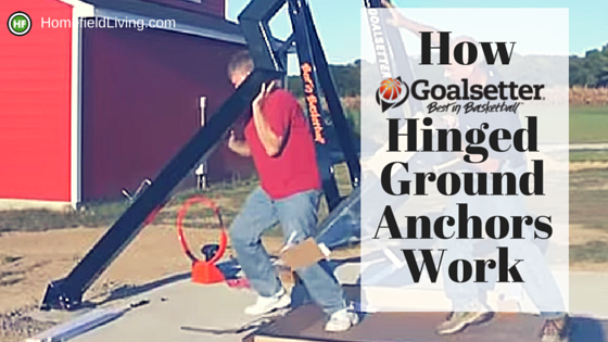 Hinged Ground Anchors In-Ground Basketball Hoop