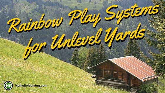 Rainbow Swing Sets for Unlevel Yards