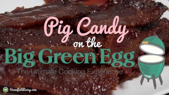 Pig Candy Bacon on the Big Green Egg