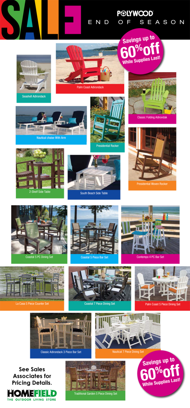 Polywood Clearance Sale Homefield Blog